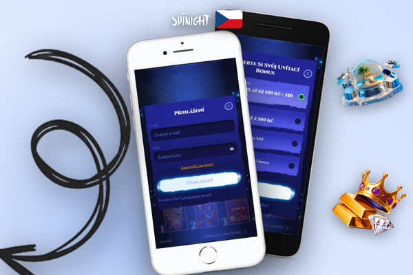E-mailová registrace Spinight Casino – uvítací e-mail s potvrzovacím tlačítkem v schránce