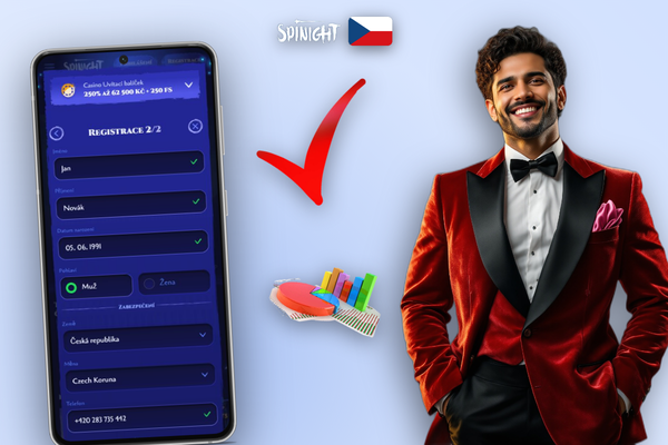 Registrace jedním kliknutím v Spinight Casino – jednoduchý formulář pro výběr měny a vytvoření účtu