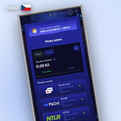 Předplacená karta Paysafecard pro anonymní vklad na Spinight jediným kódem